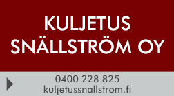 Kuljetus Snällström Oy logo